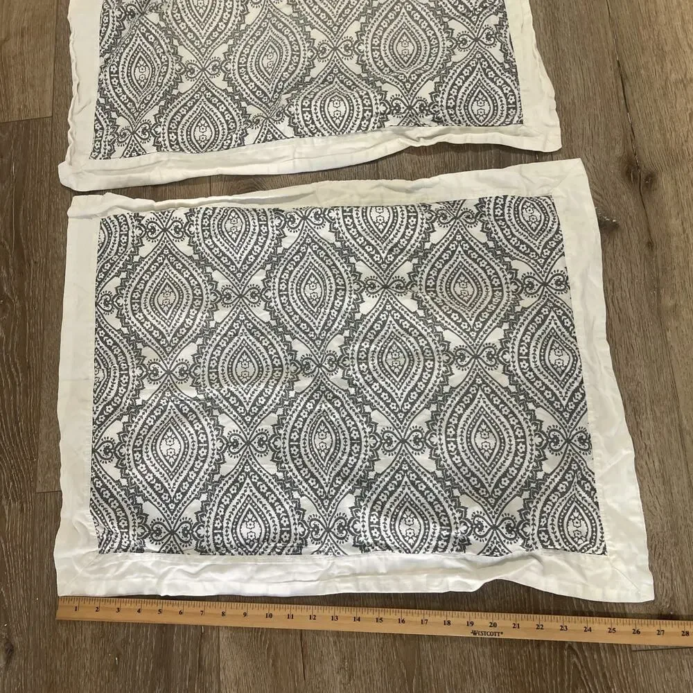 Amy Butler Well Spun Organic Cotton Pillow Cases Set 2 Sham Boho Standard Beachy